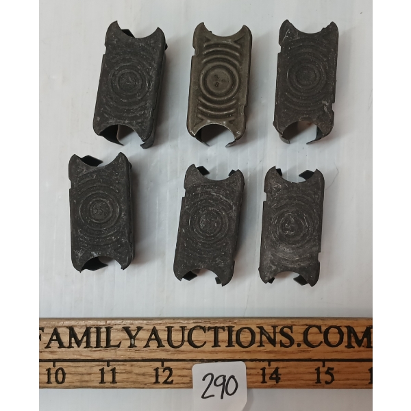 LOT OF 6 - M1 GARAND EN BLOC CLIPS