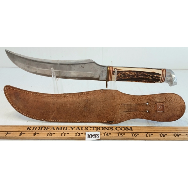 GUDEDGE SOLINGEN ORIGINAL BUFFALO SKINNER W/ SHEATH