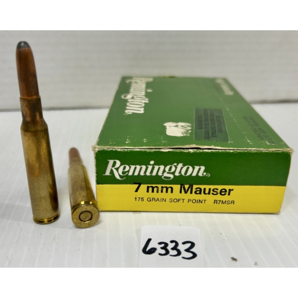 AMMO: 20X REMINGTON 7 MM MAUSER - 175 GR FMJ