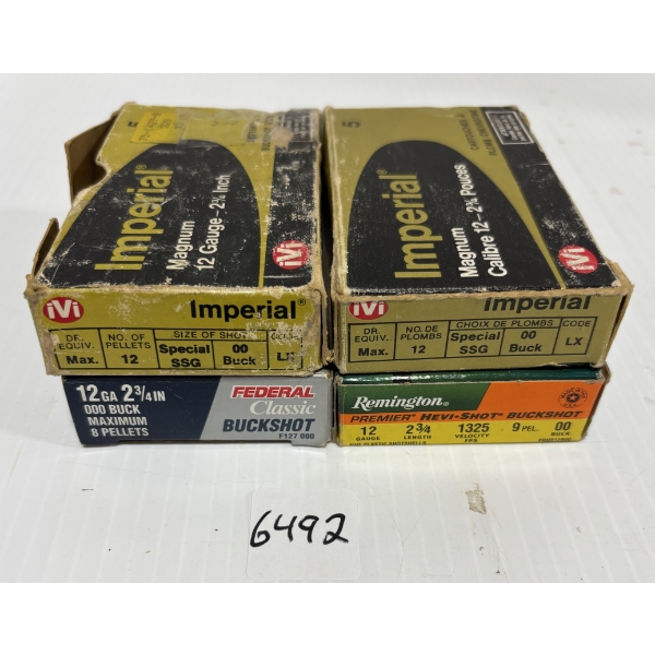 AMMO: 20 X MIXED 12 GA 2 3/4 IN - BUCK SHOT