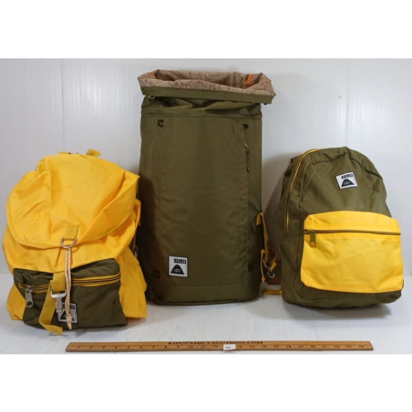 LOT OF 3 - POLER FIELD, RAMBLER & ROLLTOP PACKS