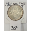Image 1 : 1961 CDN SILVER DOLLAR - UNCIRCULATED