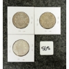 Image 1 : LOT OF 3 - 1909 & 1942 CDN SILVER 50 CENT COINS