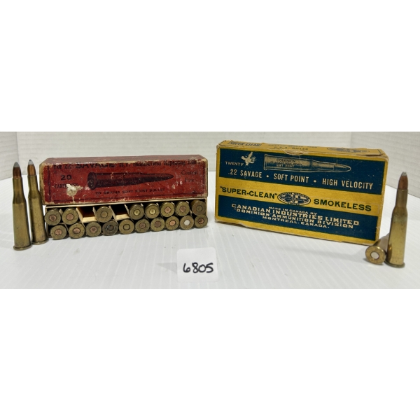 AMMO: 40X MIXED .22 SAVAGE HP