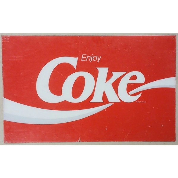 ENJOY COKE - SINGLE SIDED PLASTIC 