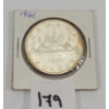 Image 1 : 1961 CDN VOYAGEUR SILVER DOLLAR COIN