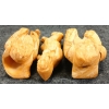 Image 7 : LOT OF 3 - INUIT MEN FIGURES - SIGNED - BONE 