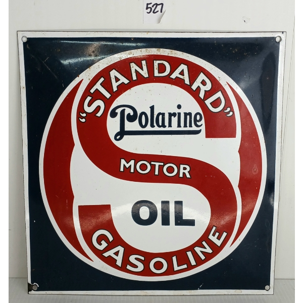 POLARINE OIL STANDARD MOTOR GASOLINE SSP SIGN