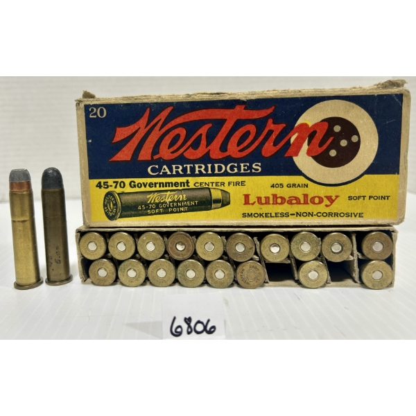 AMMO: 20X WINCHESTER .45-70 GOVT - 405 GR SP & LEAD