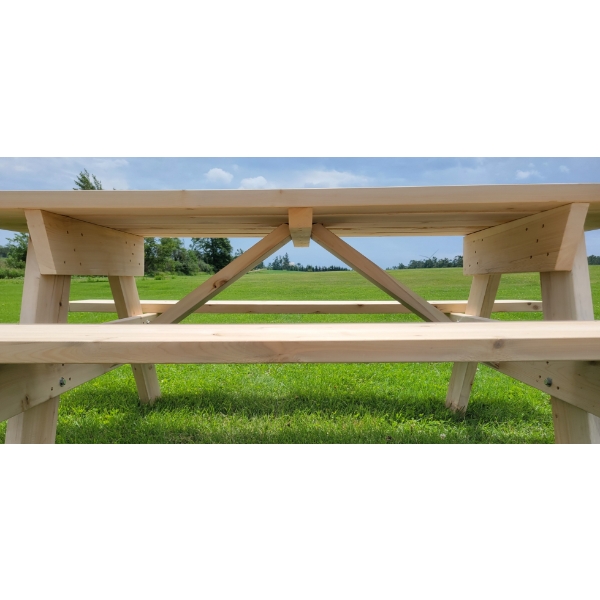 MENNONITE MADE CEDAR PICNIC TABLE 