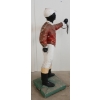 Image 4 : BLACK AMERICANA LAWN JOCKEY CONCRETE STATUE