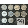 Image 1 : LOT OF 10 - 1967 CDN 10 CENT COINS