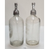 Image 4 : LOT OF 2 - ISRAELSON & KRIGER & HOBSON - CLEAR ACID-ETCHED - SELTZER BOTTLES