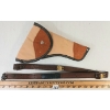Image 1 : LOT OF 2 - LEATHER SLING & CANVAS HANDGUN HOLSTER