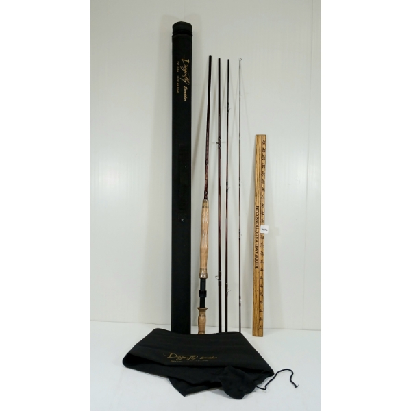 DRAGONFLY EXCALIBUR #6 FISHING ROD W/ CASE - AS NEW 