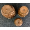 Image 4 : LOT OF 3 - COPPER PLANTERS