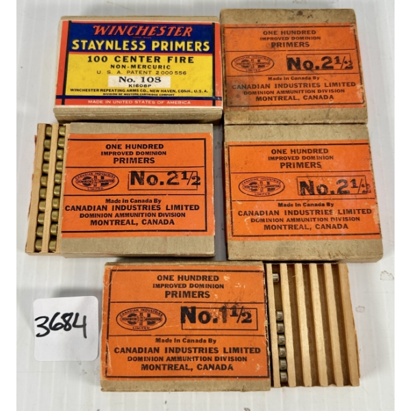 PRIMERS: APPROX 400X MIXED WIN & CIL