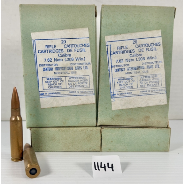 AMMO: 80X ZV 7.62X51 MM - MILITARY FMJ