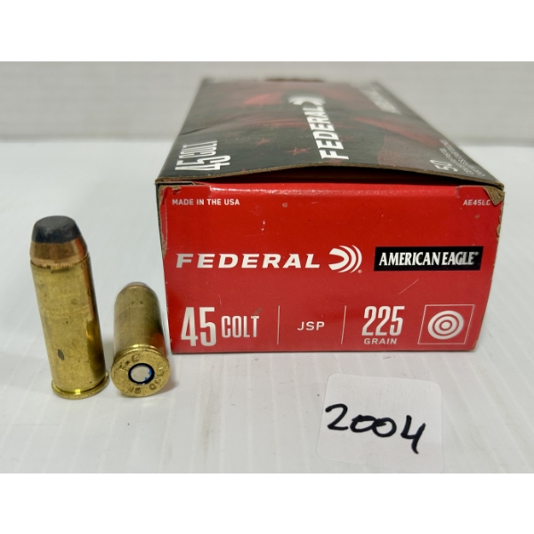 AMMO: 49X FEDERAL .45 COLT - 225 GR JSP