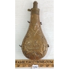 Image 2 : VINTAGE A&M FLASK & CAP CO. BRASS POWDER FLASK