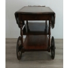Image 7 : MID-CENTURY DROP LEAF TEA CART W/ GLASS TRAY