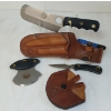 Image 1 : LOT OF 2 - KNIVES OF ALASKA 3PC BROWN BEAR COMBO SUREGRIP & ULU SUREGRIP W/ SHEATHS