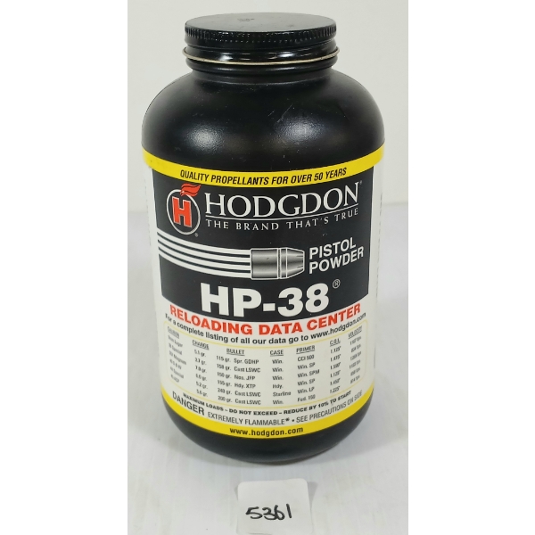 POWDER: HODGDON HP-38 PISTOL POWDER - 1LBS