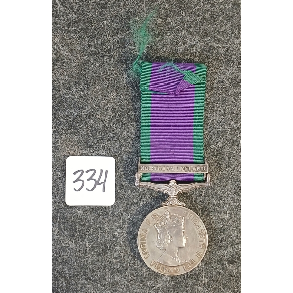 1962 THE GENERAL SERVICE SILVER MEDAL W/ NORTHERN IRELAND CLASP
