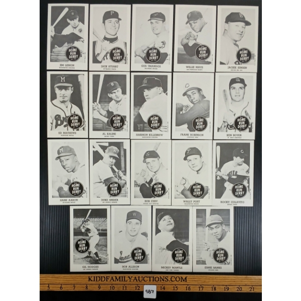 LOT OF 19 - 1988 HOME RUN DERBY REPRINT CARDS