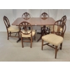 OAK CHIPPENDALE STYLE DINING ROOM SET 