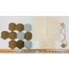 Image 2 : LOT OF 11 - WWII JAPANESE BRASS DOG TAG & RUSSIAN PARA PATCHES