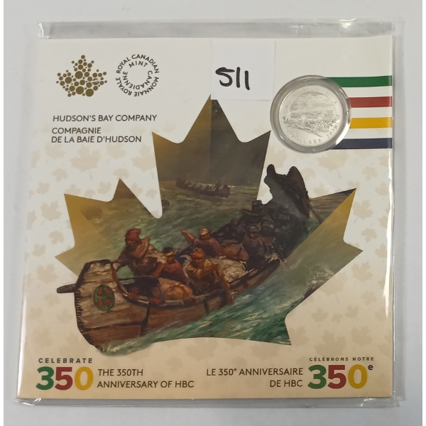 2020 RCM $5 SILVER COIN - HUDSON'S BAY COMPANY