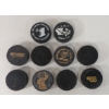 Image 2 : LOT OF 10 - HOCKEY PUCKS - CDN, RUSSIAN & CZECHOSLOVAKIA