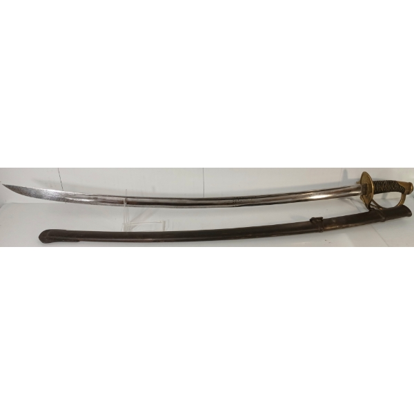 1840 U.S. WRISTBREAKER CAVALRY SWORD W/ SCABBARD