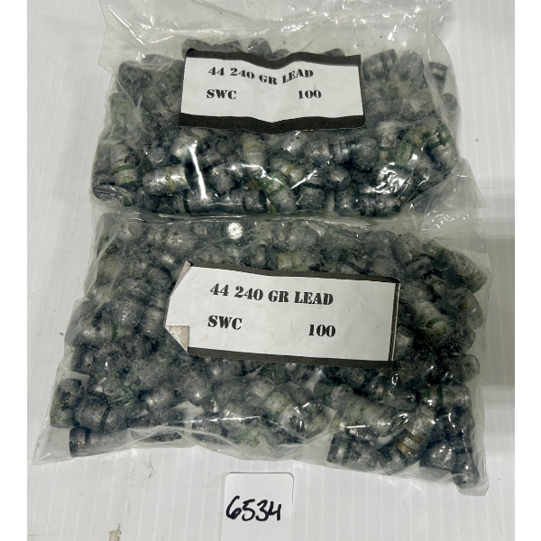 BULLETS: 200X .44 CAL 240 GR LEAD