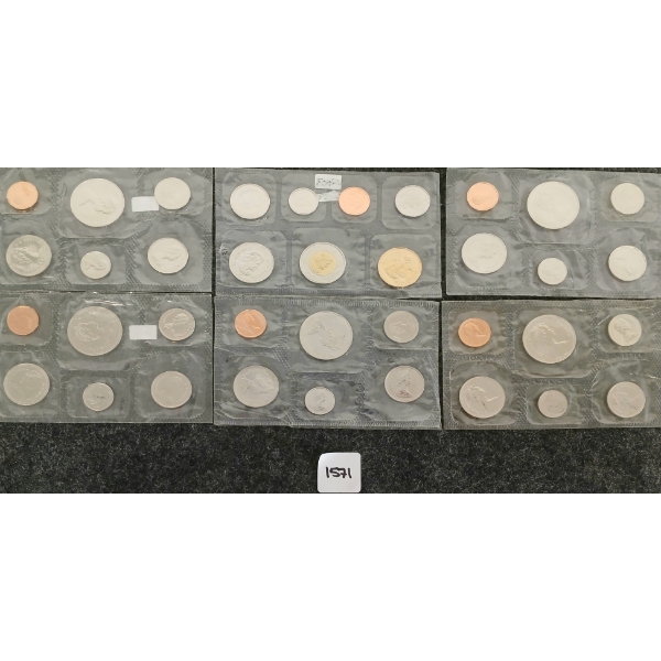 LOT OF 6 - 1981-2003 CDN UNCIRCULATED PROOF SETS