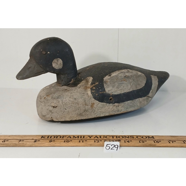 1940'S DECOY DUCK W/ WEIGHT - BY CHARLIE DUESBERRY