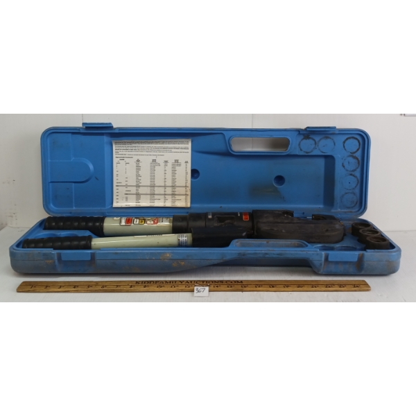 HUSKIE HYDRAULIC COMPRESSION TOOL CRIMPER W/ DIE SETS