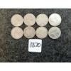 Image 1 : LOT OF 8 - 1912-1968 CDN 25 CENT COINS