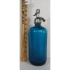 Image 2 : MANNIE'S BEVERAGE - COBALT BLUE ACID-ETCHED - 26OZ SELTZER BOTTLE