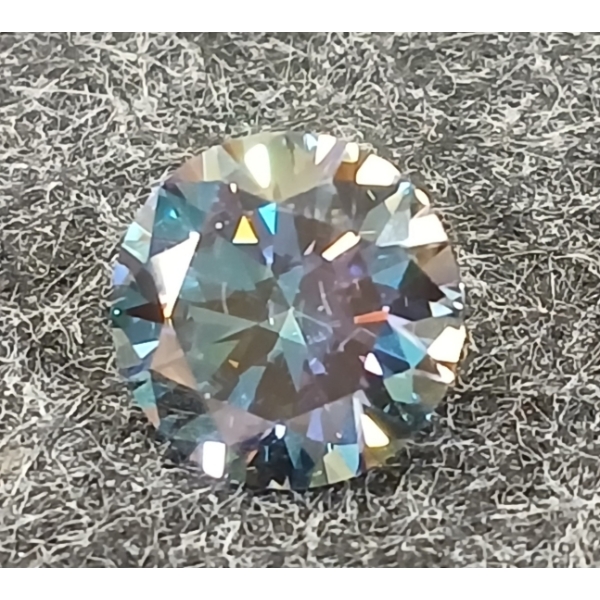 RAINBOW BLUE MOISSANITE LAB DIAMOND - ROUND BRILLIANT CUT
