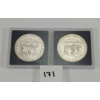 Image 1 : LOT OF 2 - 1985 CDN NATIONAL PARKS SILVER DOLLARS