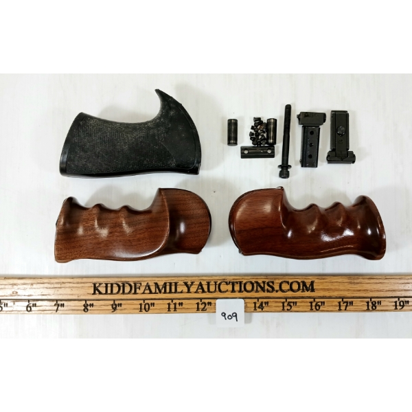 QTY OF THOMPSON CENTRE CONTENDER PARTS - INCL PACHMAYR GRIPS, ETC