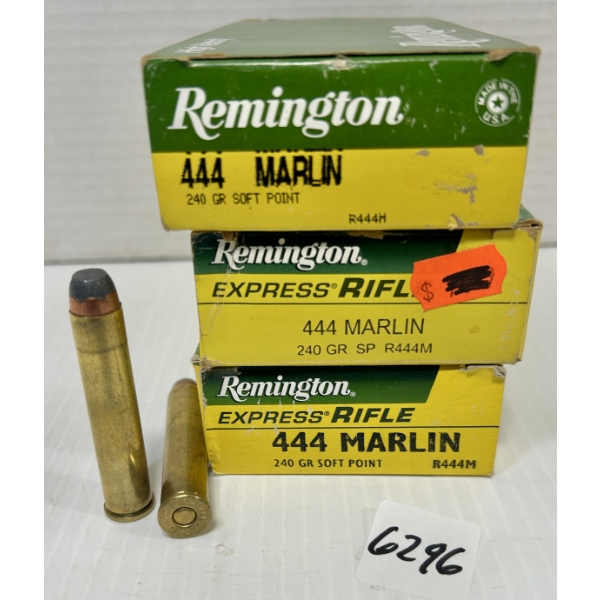 AMMO: 57X REMINGTON .444 MARLIN - 240 GR SP