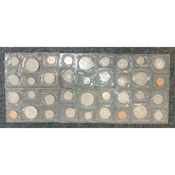 LOT OF 6 - 1971-1987 CDN UNCIRCULATED PROOF SETS