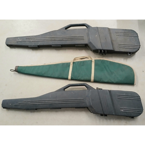 LOT OF 3 - HARD & SOFT GUN CASES