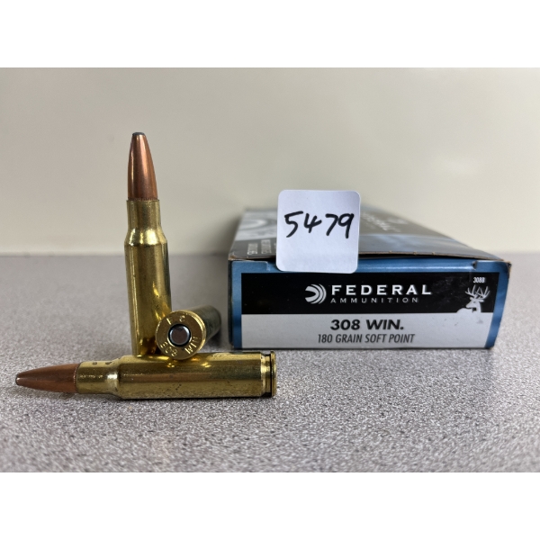 AMMO: 20X FEDERAL .308 WIN 180 GR. SP