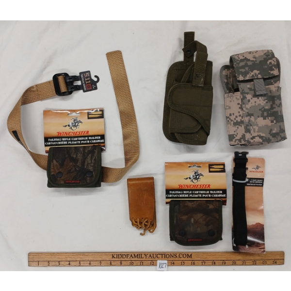 QTY OF HOLSTERS & CARTRIDGE CARRIERS