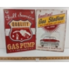 Image 1 : LOT OF 2 - TIN SERVICE STATION GARAGE SIGNS