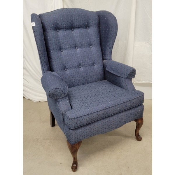 UPHOLSTERED WINGBACK CHAIR